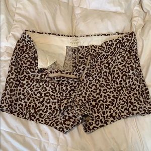 Cheetah Linen Shorts